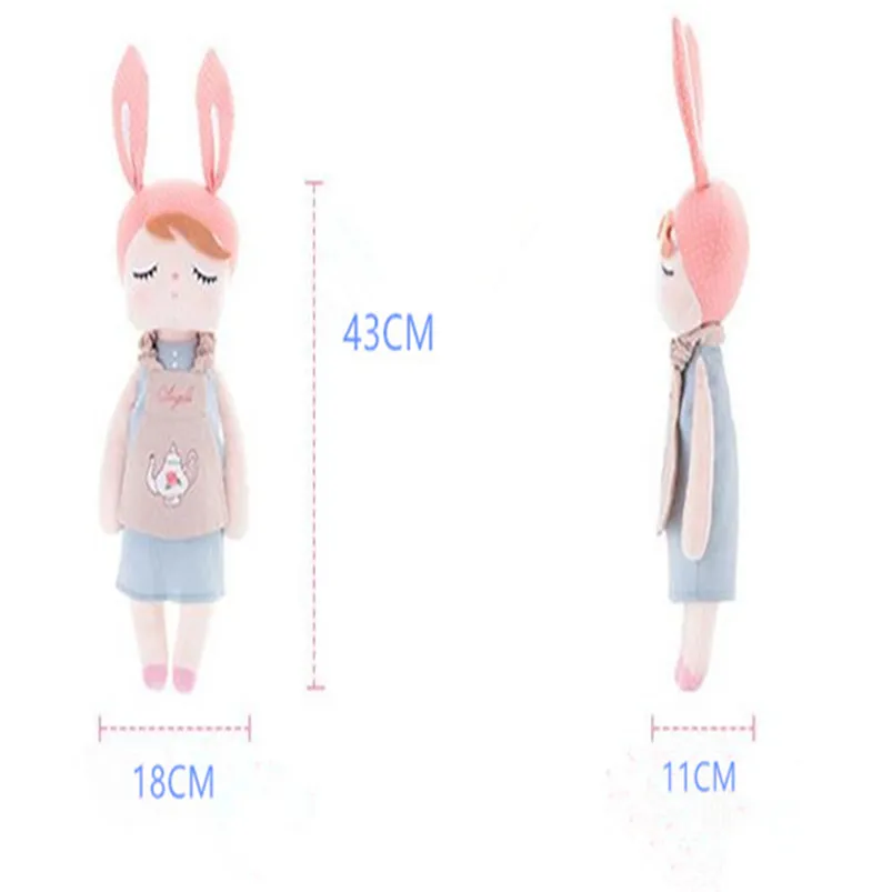 1 sztuk 43 cm 54cm Wysokiej Jakości Cute Metoo Angela Rabbit Doll Bunny Baby Faszerowane Zwierząt Pluszowa Lalka Dla Dzieci Zabawki Duży Rozmiar Lalki Z67