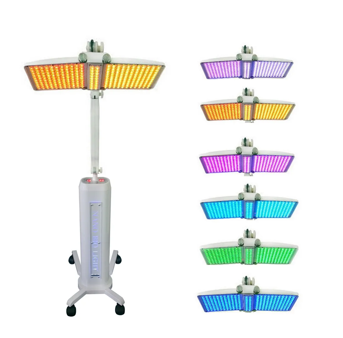 Professional Photon PDT LED Light Therapy Skin Rejuvenation Facial Skin Care 7 Colors Light Lamp Laser Therapy Salon Beauty Equipment