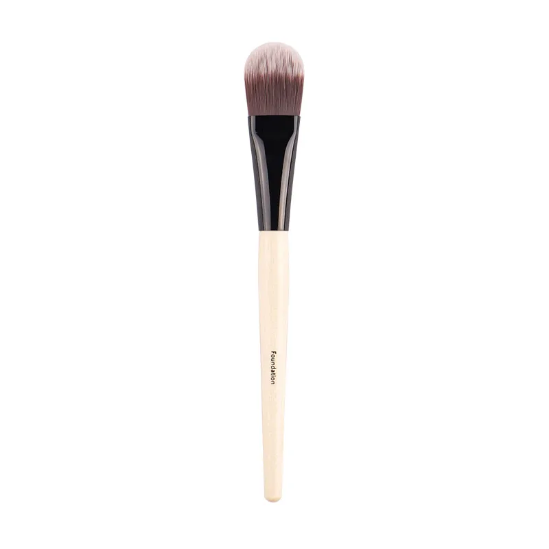 BB FOUNDATION BRUSH - Mélangeur de pinceaux de maquillage de qualité Cosmetiics - Manche en bois