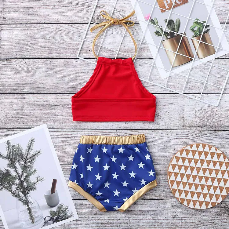 Red baby bathing suit top