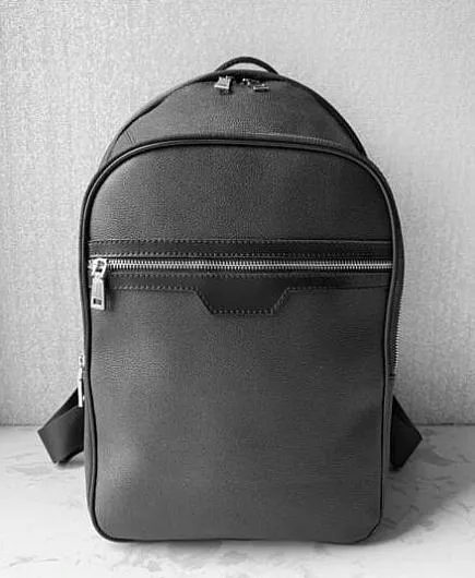 Nouvelle qualité N58024 Étudiant sac à dos pour hommes, sac à dos chaude double sac à bandoulière masculin Sac à écoles en cuir Sac d'ordinateur