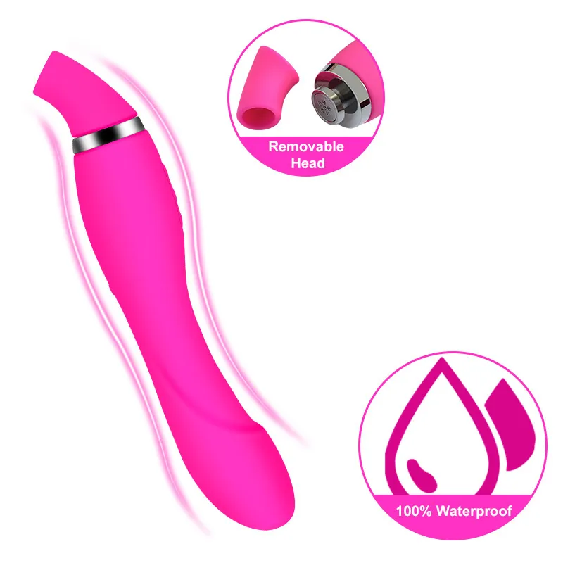 Kraftfull sugande vibrator för kvinnor vagina orgasm kvinnlig onani 10 vibrationsfrekvenser vibrators sexleksak J2222