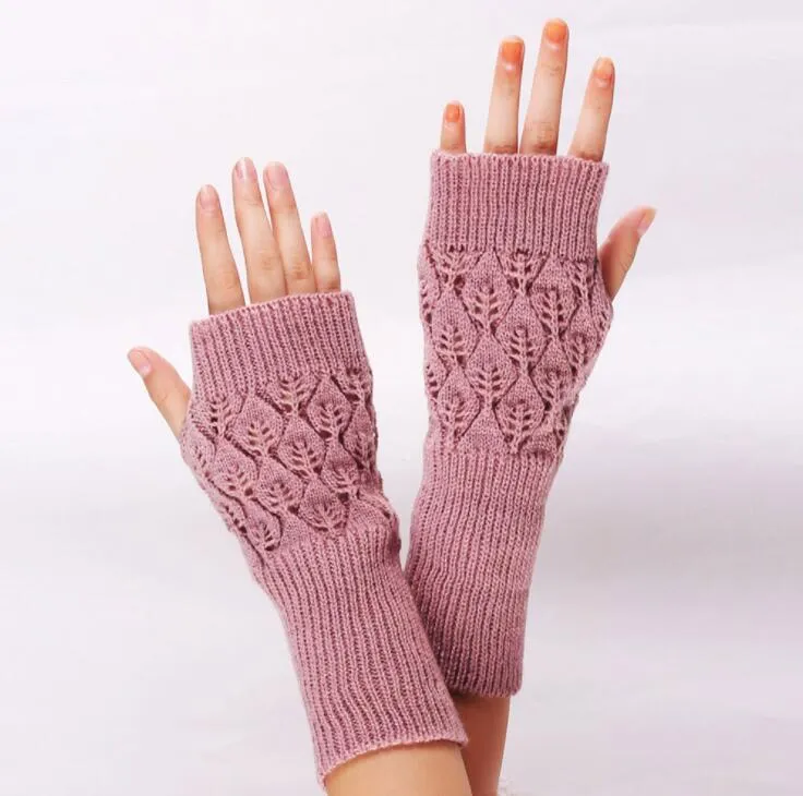 Gants creux gants sans doigts dame gant à demi-doigt gant hiver Automne gants sans doigt de doigt des mitaines lsk410
