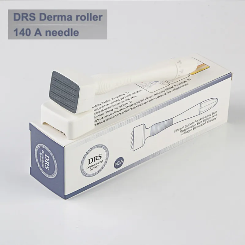 DHL Ship Adjustable Needle Length DRS 140A Stainless Steel Needle Derma Roller Stamp Microneedle Skin Care Hair Loss Micro needle Therapy