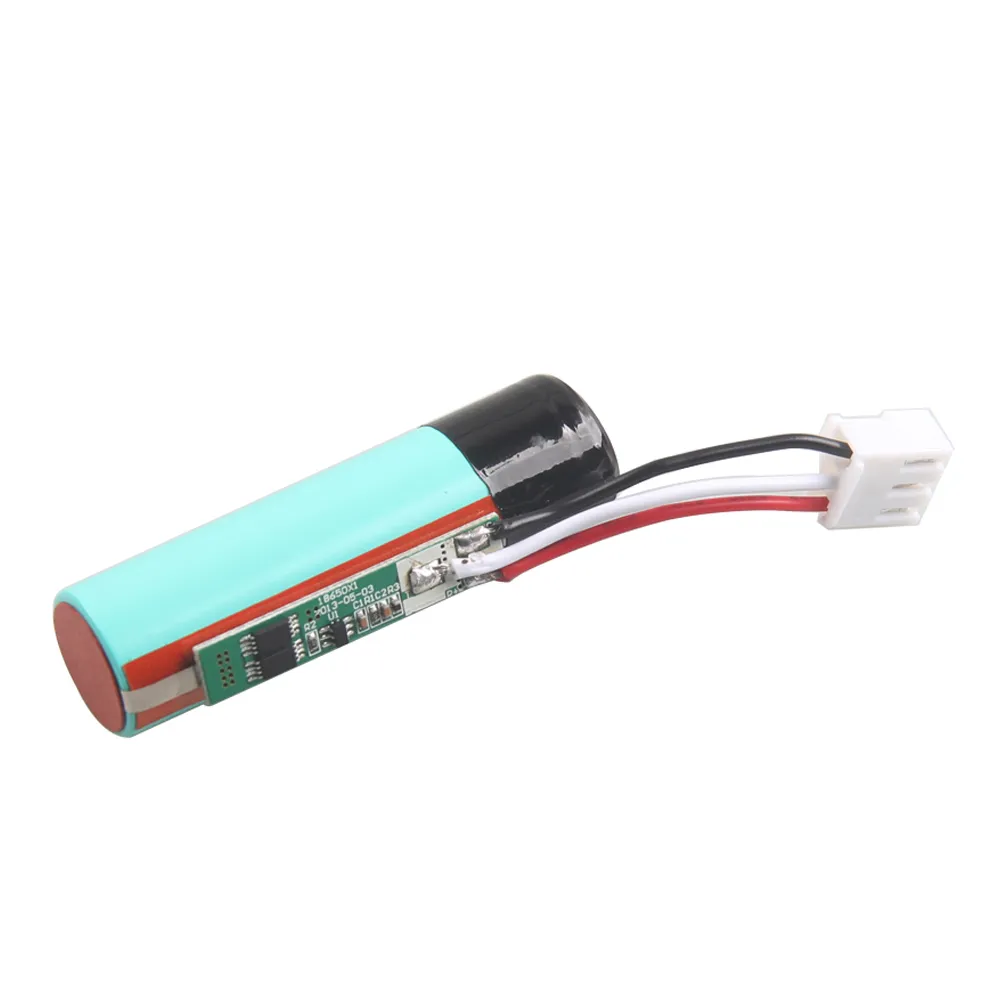 PCB Protected 1S1P Li Ion 18650 Battery Pack With NTC 3.6V 2200mAh For