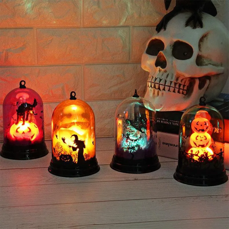 Pumpkins Halloween Lamp Witch Home Decor LED Lights Lanterns Lamp