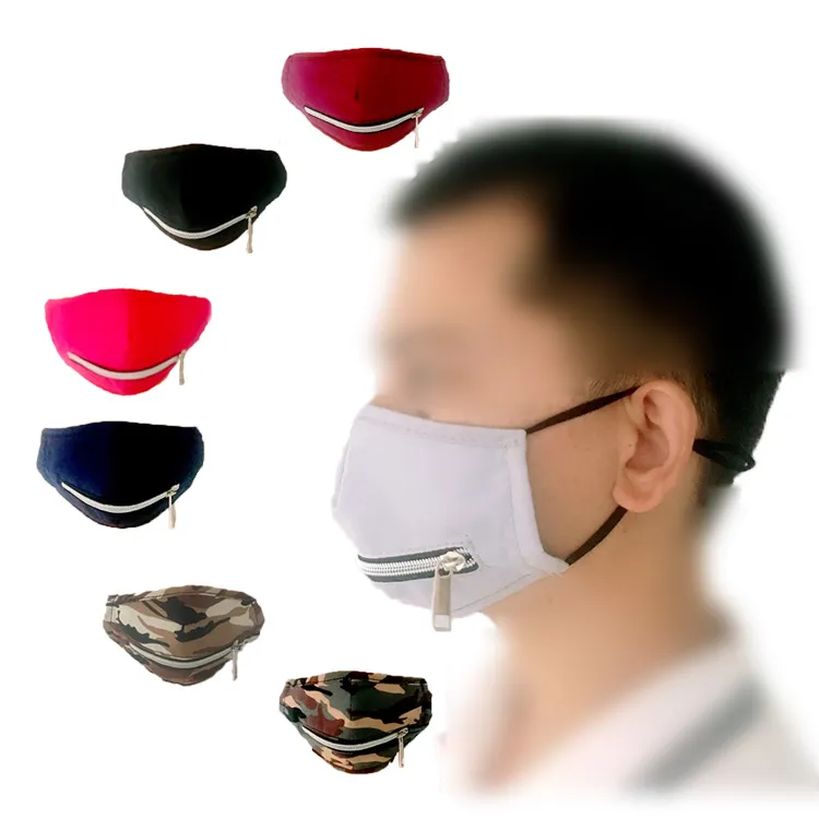 Ayarlanabilir Fermuar Maske Açılış ve Kullanışlı İçme Suyu Koruyucu Yeni Güneş Koruma Pamuk yüz Maskeler XD23777 Maske