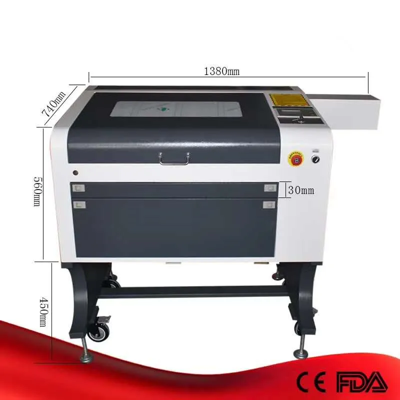 4060 60W CO2 laser cutting machine Laser Cutting Glass Engraving Machine 4060 Nonmetal Engraver Cutter Lazer
