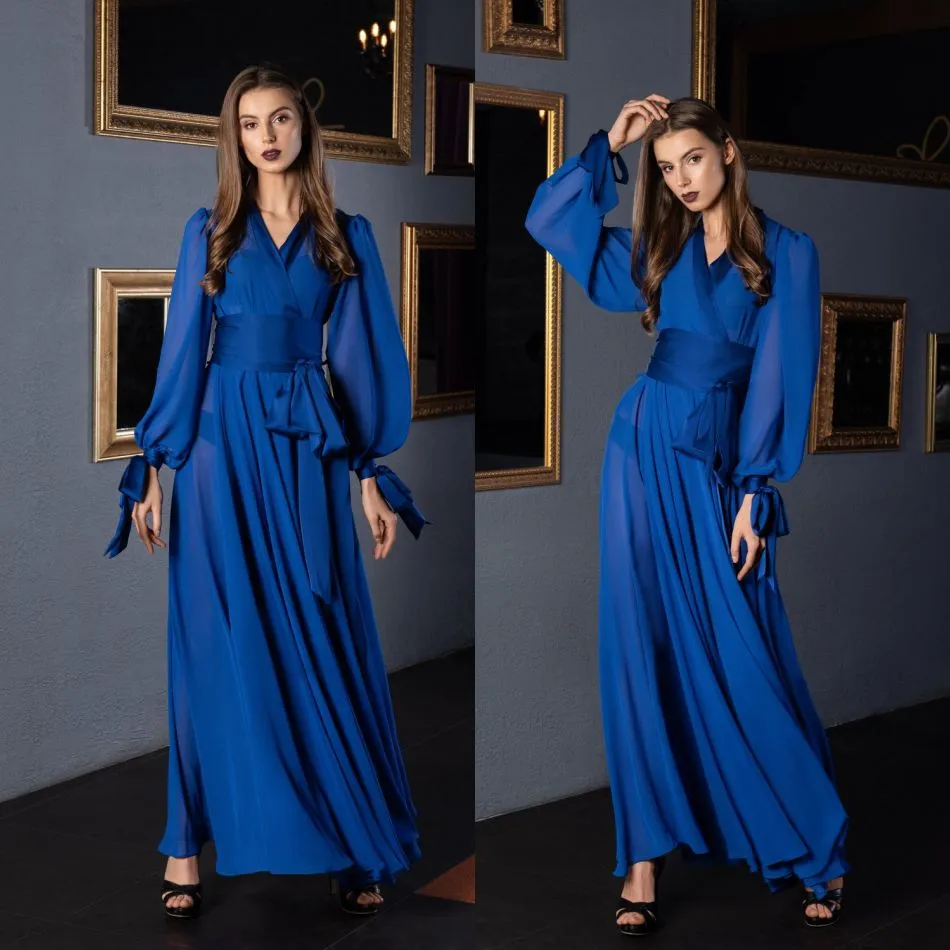 Royal Blue Womens Pijamas Camisola Partido Roupões Pyjams Robes manga comprida Elegant Bride Pijamas Bath Robes Pajama Mulheres