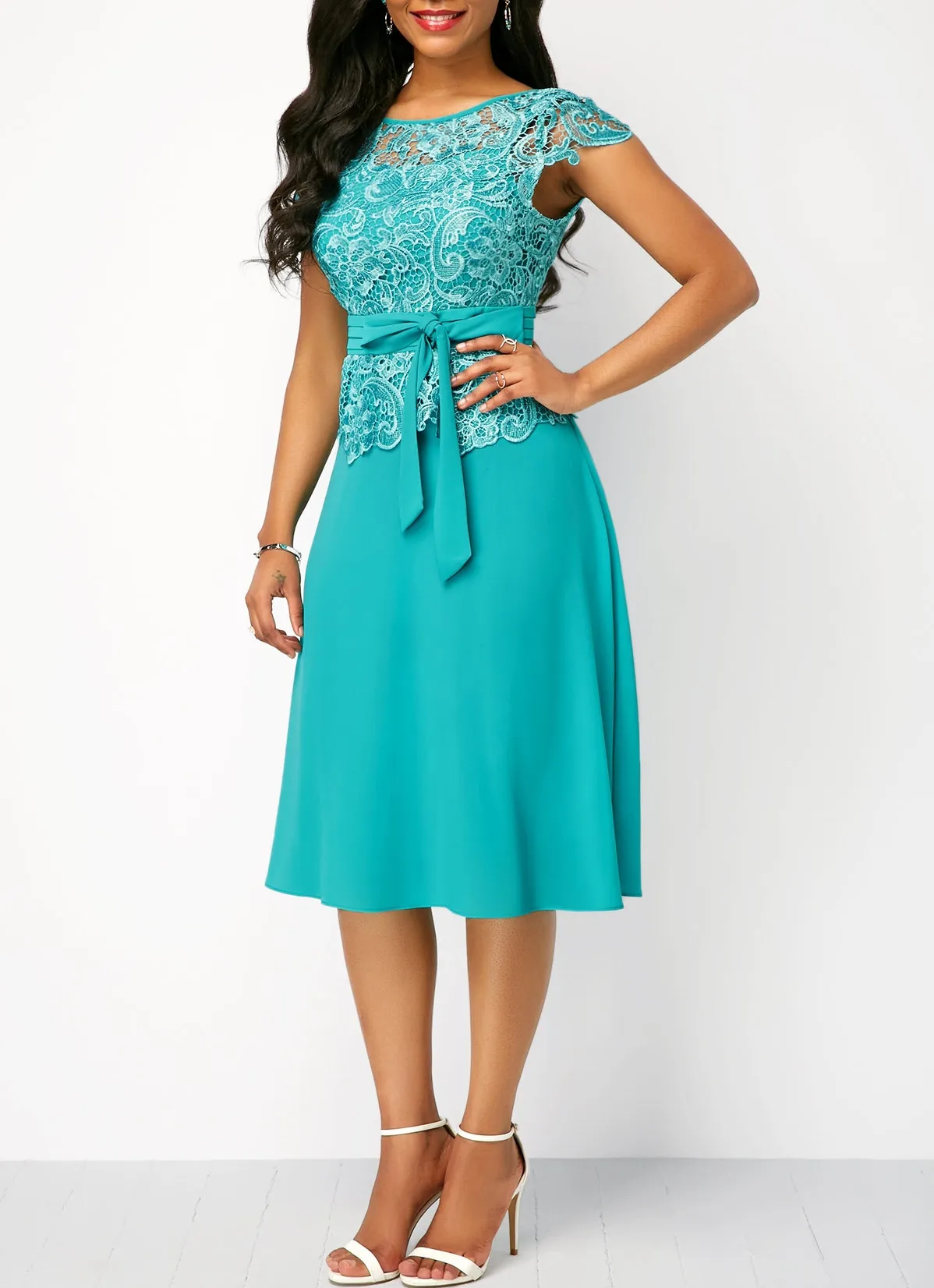 sachin and babi light blue dress Elegant A-Line Chiffon Wedding Guest Dress - Royal Blue Mother of the Bride  Dress with Sleeves. Shop Now! from Dhgate Mothers Dresses