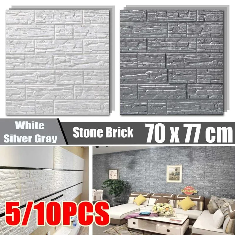 Wallpapers 5/70X77X1cm DIY Self Adhesive 3D Wall Stickers Bedroom Decor