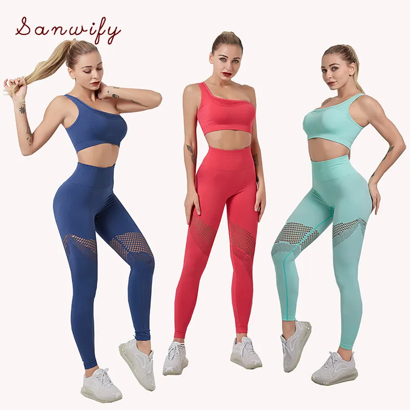 Women's Sportswear Gym Workout Clothes 5 Piece Set For Sports Bra And Pants  Women Outdoor Running Gym Clothing Athletic Yoga Set - Yoga Sets -  AliExpress