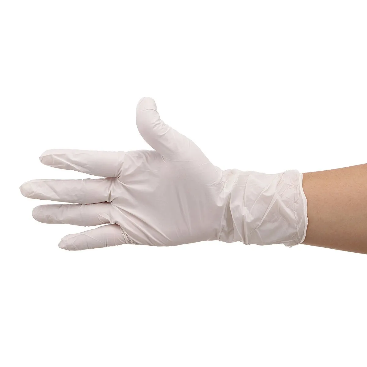 100 pièces gants de protection jetables en nitrile S/M/L sans poudre isolat huile bactéries gant Protection des mains santé personnelle