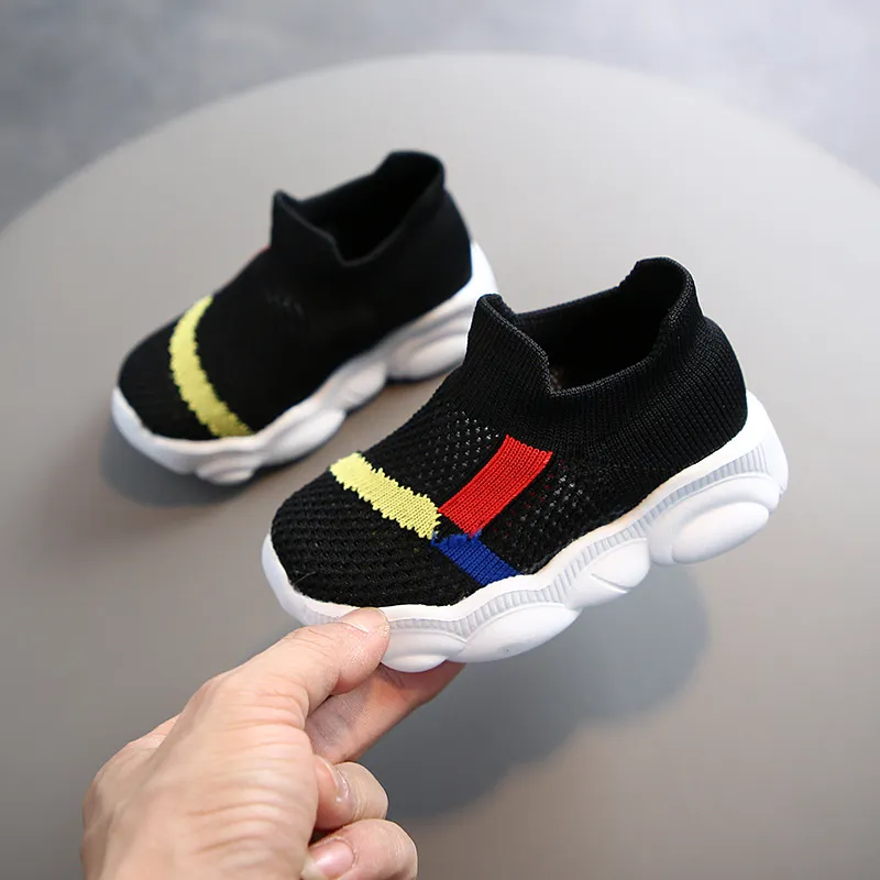 Maat 22 26 Kinderen Ademend Sok Schoenen Jongens Antislip Soft Sneakers Meisjes Draagbestendige Sneakers Baby Casual Toddler Schoenen