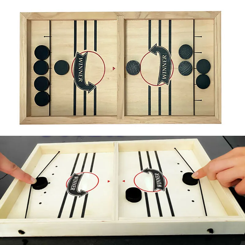 Foosball Winner Games Table Hockey Game Catapult Chess Parent-child Interactive Toy Fast Sling Puck Board Game Toys For Children T200723