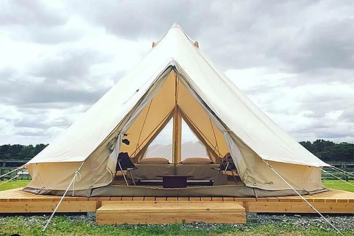 Canvas glamping clearance
