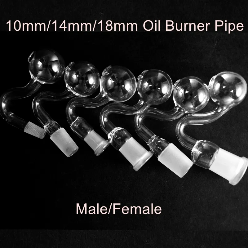 Wholesale Spherical Pyrex Glass Oil Burner Pipes Clear Thick Glass Tube ...