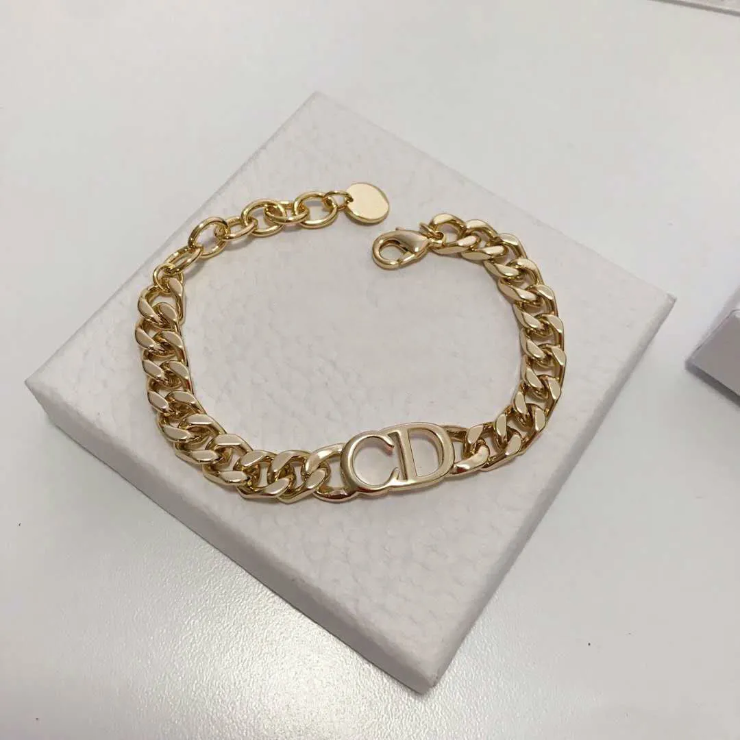 Christian Dior Petit CD Bracelet - Gold-Plated Link, Bracelets - CHR239971  | The RealReal