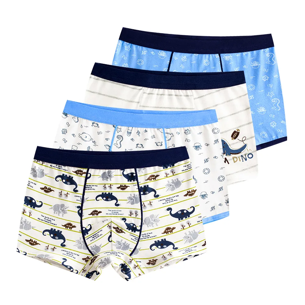 Kids Toddler Girls Cotton Underpants Cute Fruits Print Underwear Shorts  Pants Briefs Trunks 4 pieces