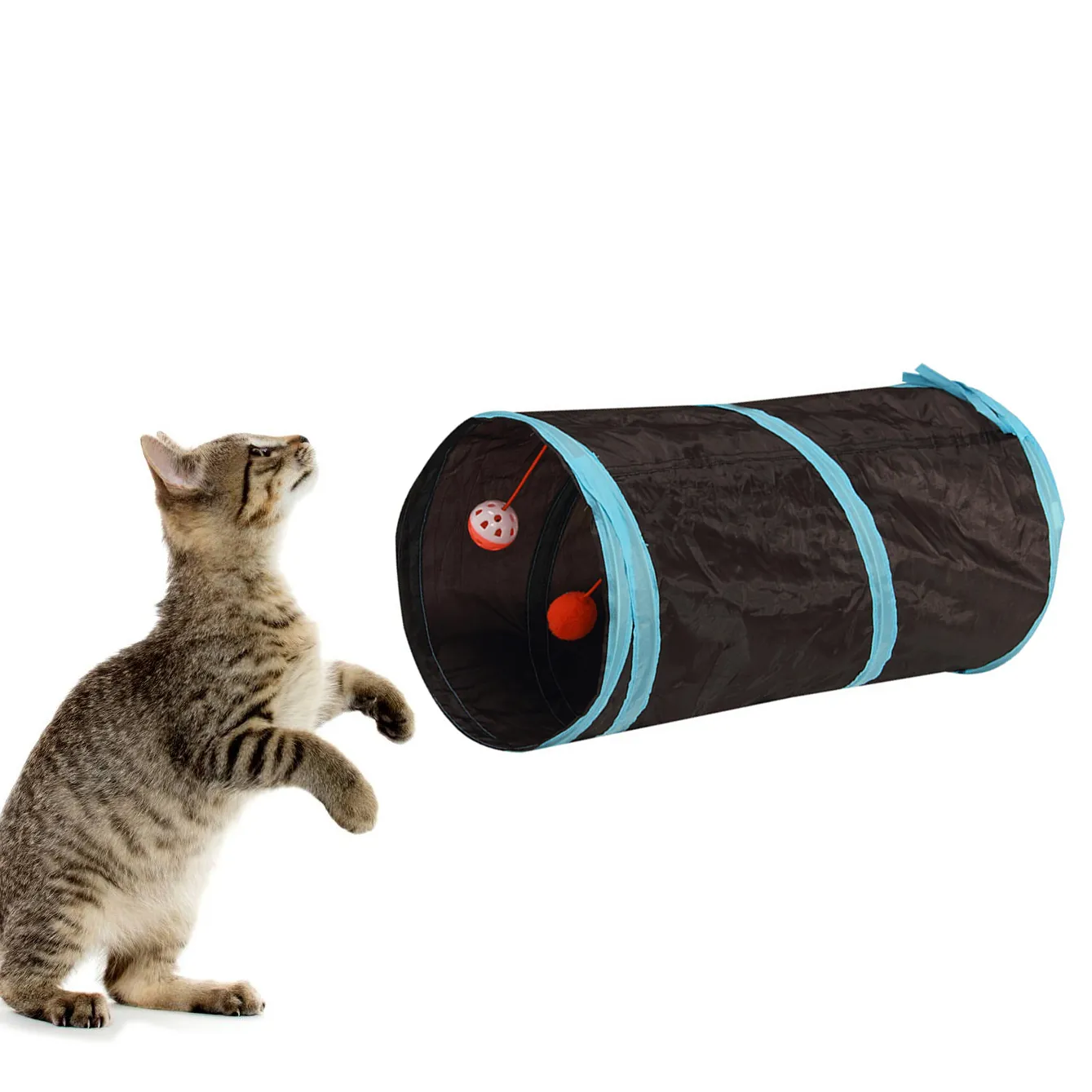 Mode Haustier zug hund katze tunnel Zusammenklappbare durchgang Katze Spielzeug Ausbildung Hause Haustier Produkt geschenk drop schiff