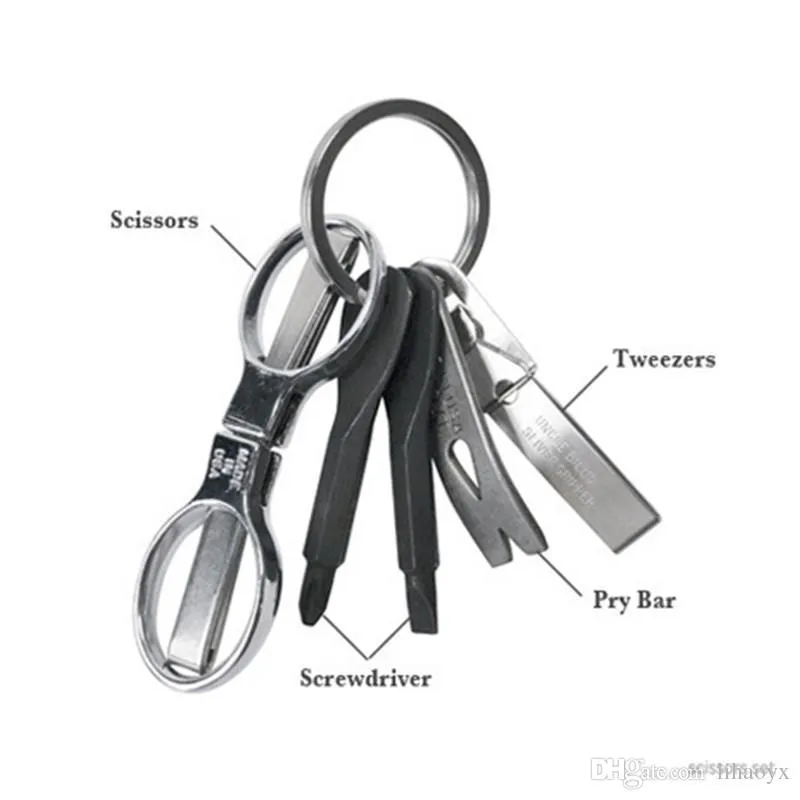 2PCS Schraubendreher Schlüssel Form Präzision Stahlguss Mini Schlitz Schlüsselbund Tasche Reparatur Werkzeuge Multifunktions c264