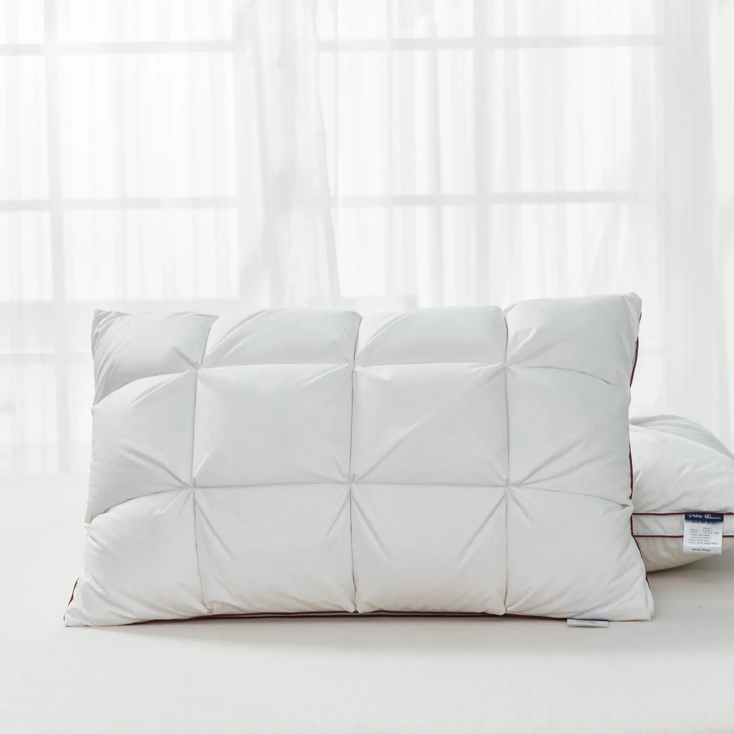 Peter Khanun 48 74cm Marque Conception 3D Pain Blanc Duvet D'oie Oreillers En Plumes pour Dormir Lit Oreillers Textile À La Maison 014 T200729298I