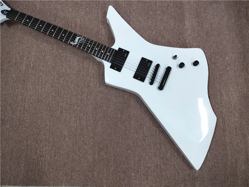 Ny högkvalitativ anpassad James Hetfield Signatur Alien Metal Rock Electric Guitar Stängd Pickup Gratis Frankrike