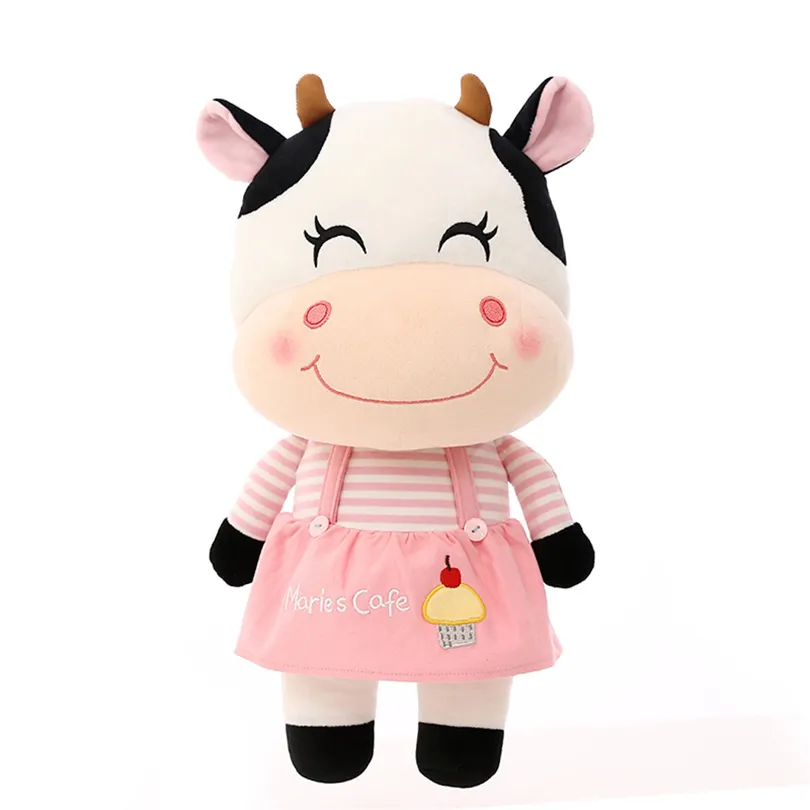 30cm 45 centímetros Kawaii Bicho de Pelúcia Plush Vaca Gado de Leite brinquedo de pelúcia macia pelúcia bonecas brinquedos para as crianças F58 presente