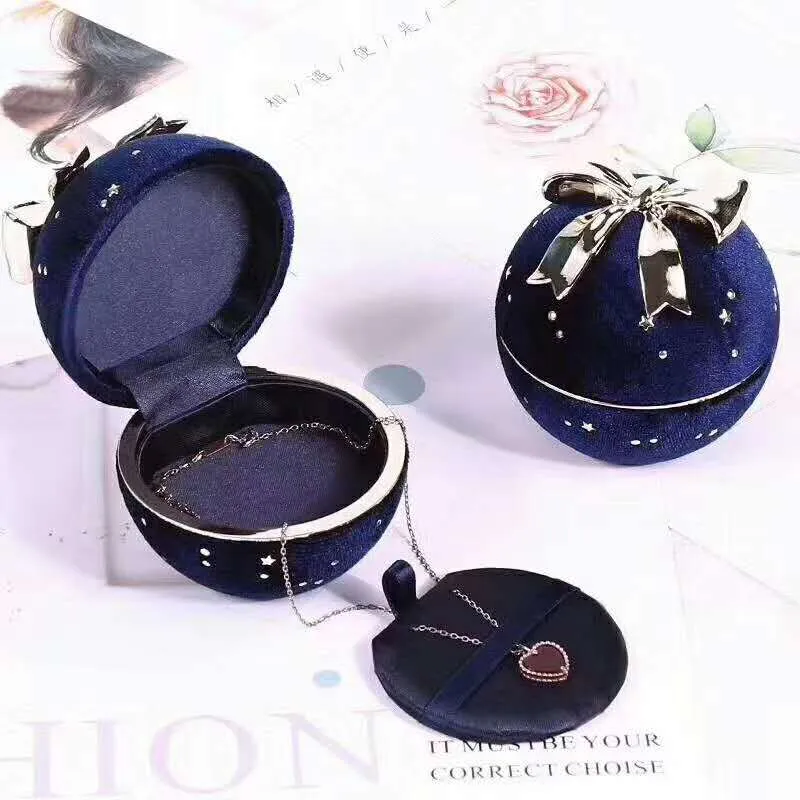 Fashion Starry Sky BowknotVelvet Ring/Pendentif/Bracelet Boîtes à bijoux Emballage