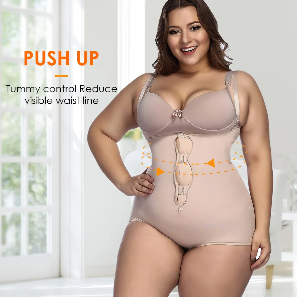 Women Plus Size 5XL Shapewear Body Shaper Slimming Waist Trainer Tummy  Control Bodysuit Postpartum Recover Underwear Corset Butt Y200710 From  Xingyan01, $15.93