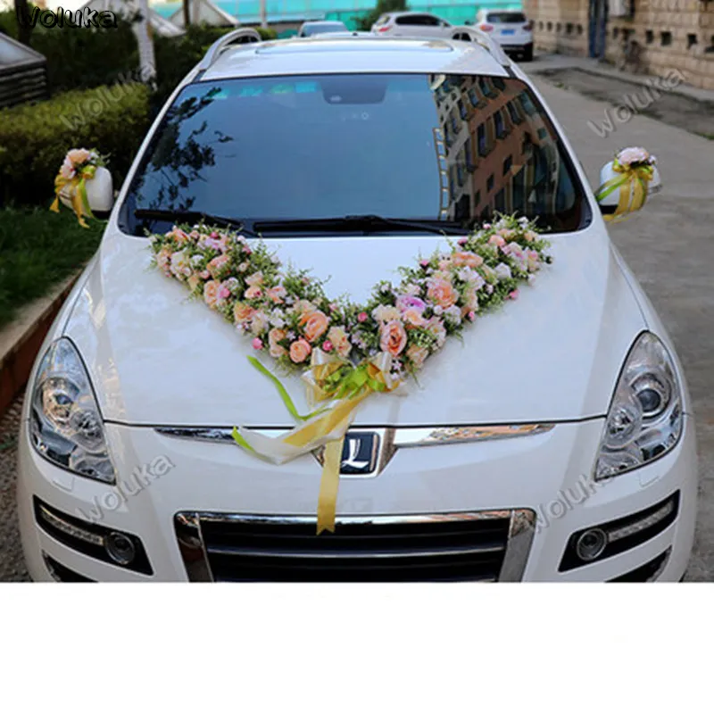 Noeud décoratif voiture mariage