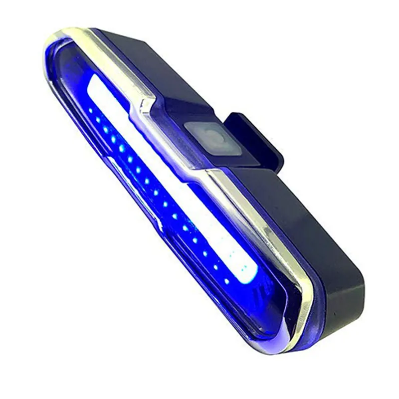 LED-fiets achterlicht rood blauw USB-oplaadbare waterdichte super helder multifunctioneel noodlicht