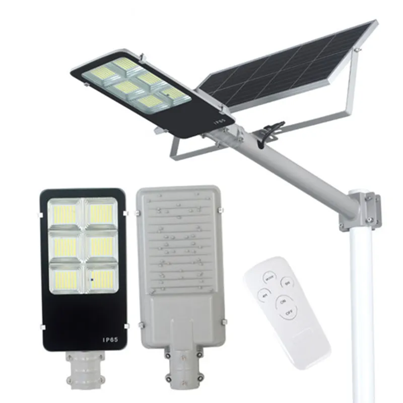 Lámpara de calle LED solar 100W 150W 200W 300W Alto brillo 5730 IP65 Luz de inundación al aire libre para Garden Yard Road
