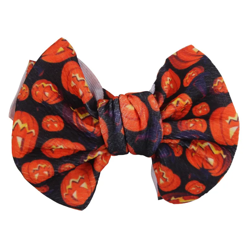 Noël Halloween bébé filles épingles à cheveux mignon Ins imprimer Bowknot pince à cheveux léopard arc pinces à cheveux Plaid Barrette bricolage cheveux accessoires 1500263