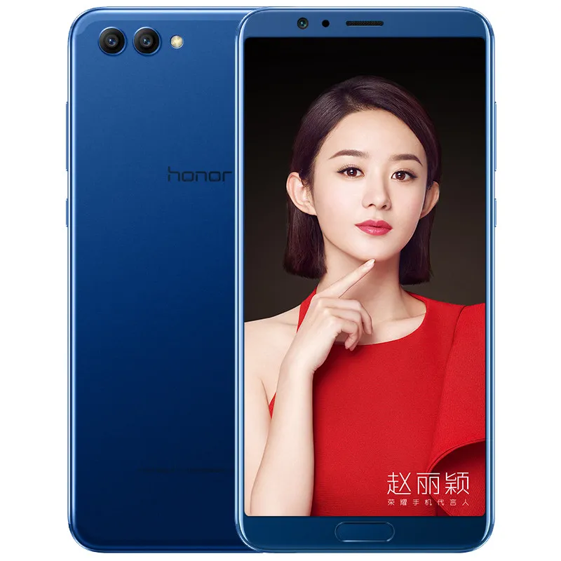 Originale Huawei Honor V10 4G LTE Telefono cellulare 6 GB RAM 64 GB 128 GB ROM Kirin 970 Octa Core Android 5.99 "Full Screen 20MP AI NFC Fingerprint ID Face Smart Mobile Phone