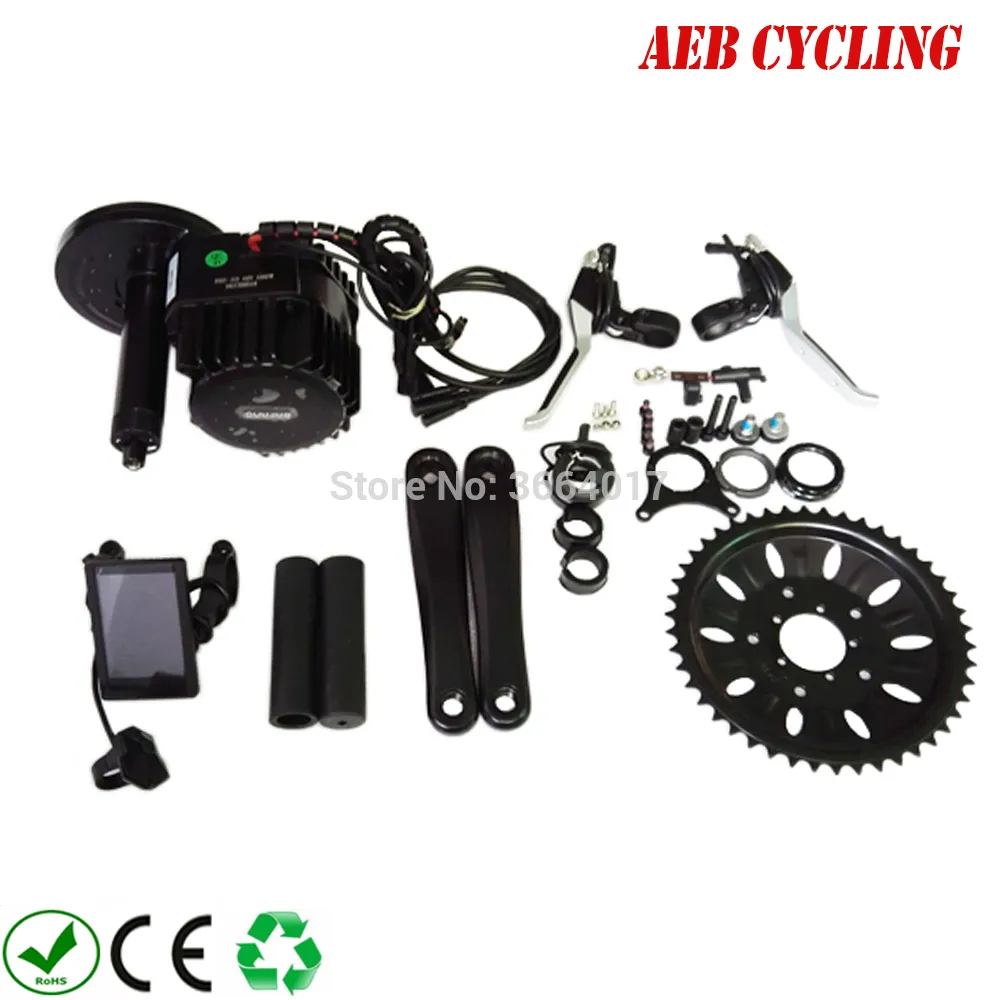 Gratis verzending BAFANG BBS-HD 48V 1000W EBIKE ELEKTRISCHE FIETS MOTOR 8FUN MIDDRIEK Conversie Kits C965 Display / Kleur LCD-scherm