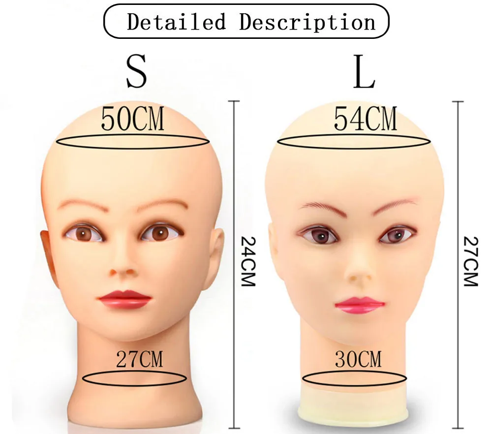 Top Selling Female Mannequin Head Without Hair For Making Wig Stand And