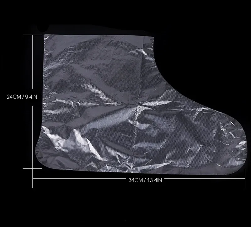 100 pièces/sac PE plastique jetable couvre-pieds chaussons uniques pour Detox SPA pédicure prévenir l'infection outils de soin des pieds JK2007XB