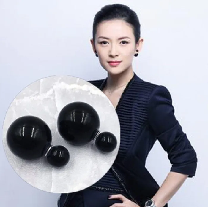 Ins fashion jewelry luxury designer double sided frosted fur ball fashion pearl stud earrings for woman girls3478921