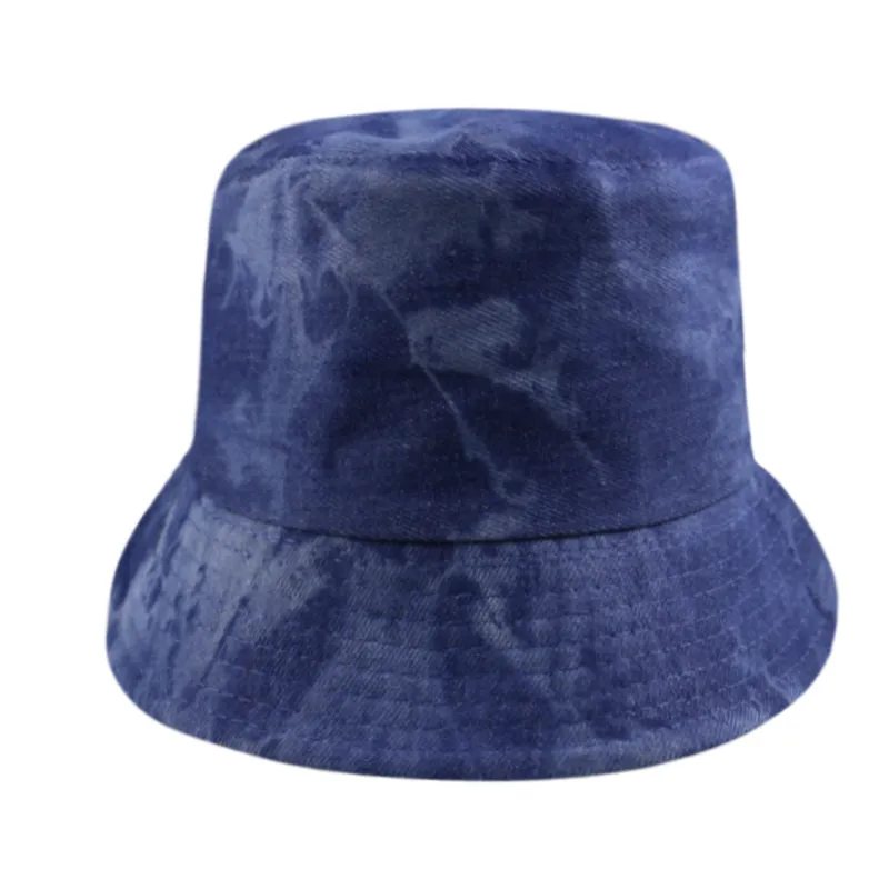 Ny sommar Casquette Gorras Panama Bucket Hat Men Kvinnor Sommar Blå Denim Bucket Caps Nya 3 färger