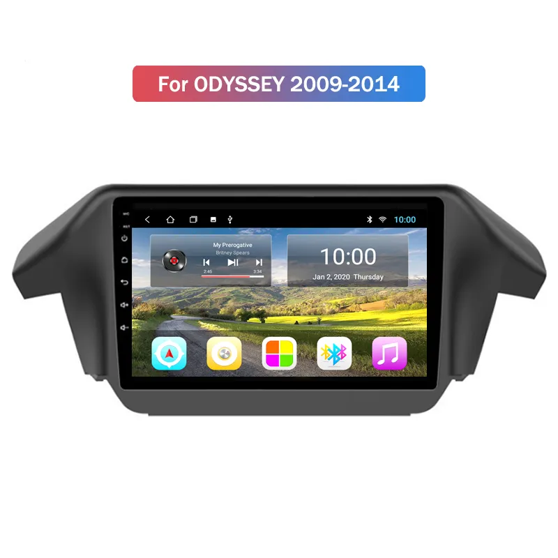 Android 10 Touch Screen Video Leitor de DVD para Honda Odyssey 2009-2014 Rádio com GPS Bluetooth WiFi