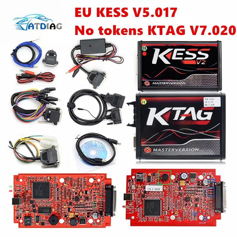 2020 KESS Ktag K TAG V7.020 KESS V2 V5.017 SW V2.25 V2.47 2.53 Master ECU  Chip Tuning Tool K TAG 7.020 Online Better KTAG V7.003 From Ruxian1,  $195.78