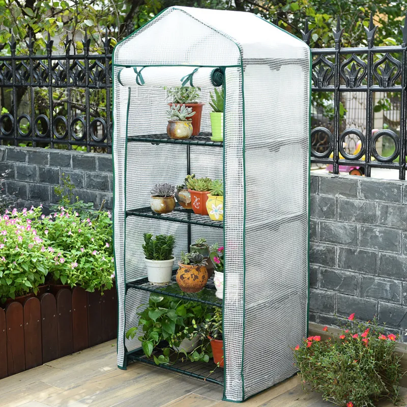 Fabryka Hurtownie Outdoor Mini 4-warstwowa Kopuła Greenhouse Małe ogrodowe Izolacja Shed | Narzędzia KRAFLO.