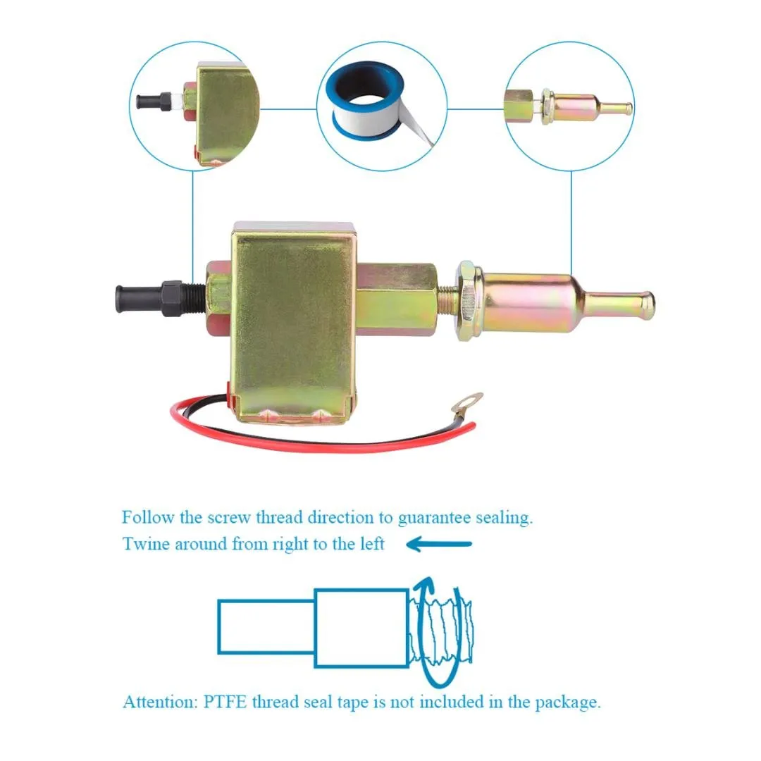 Carbole Pompe à Carburant Électrique Universelle 12V,Pompe à