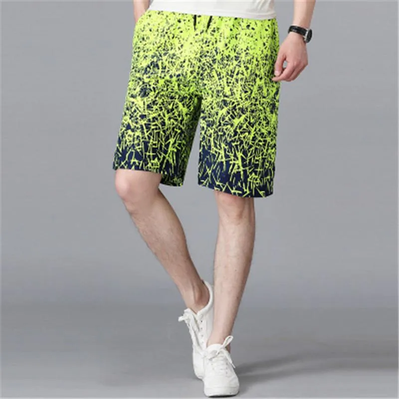 Man Personalized Printed Beach Pants Fashion Trend Summer Casual Shorts Elastic Waist Designer New Male Casyal Slim Sports Shorts