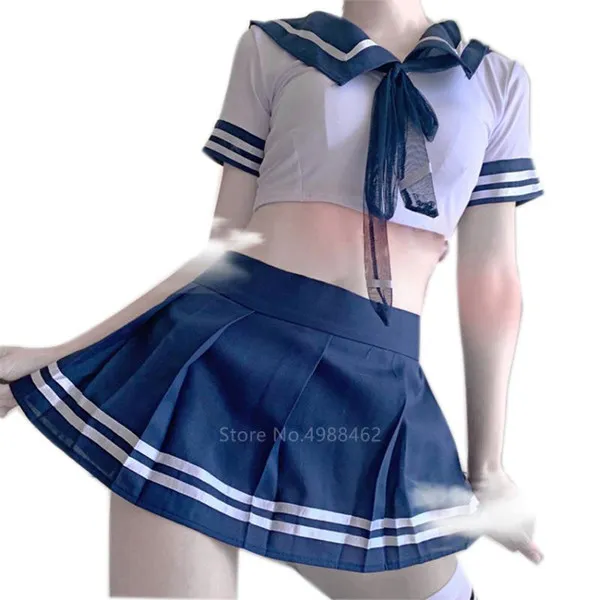 Style cole Sexy Japonaise Uniforme Pour Les Filles Jupe Femme