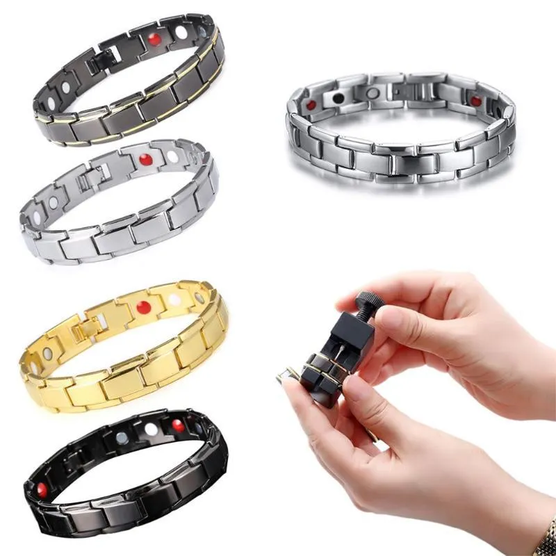 Pulseira de energia de saúde masculina nova para artrite torcida saudável pulseira magnética para mulheres ímãs de terapia de energia