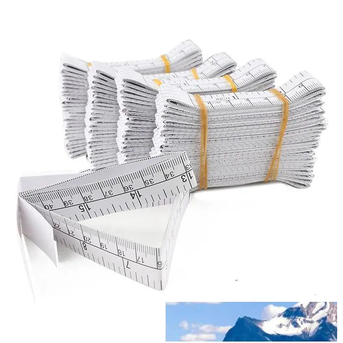 1 meter 40 "Pappersbandsmätning Disposable Papper Mätning Linjal Educa Används Mätande spädbarn Huvud Partihandel 100st