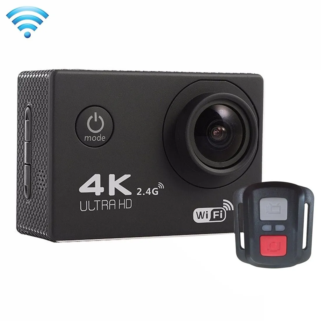 Action Camera 12MP Waterproof 30m Outdoor Sports Video DV Camera 1080P Full  HD LCD Mini Camcorder with 900mAh Rechargeable Batteries and Mounting