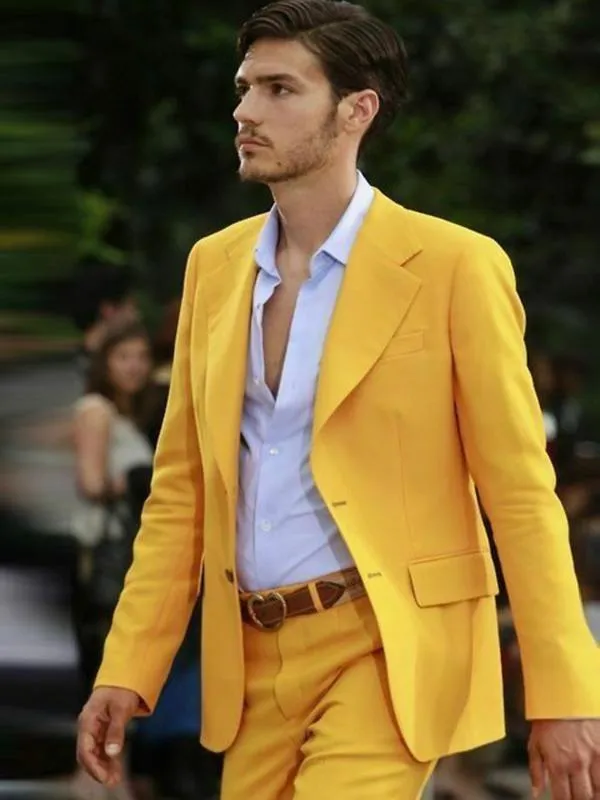 Mellow in Yellow Men's Party Suit